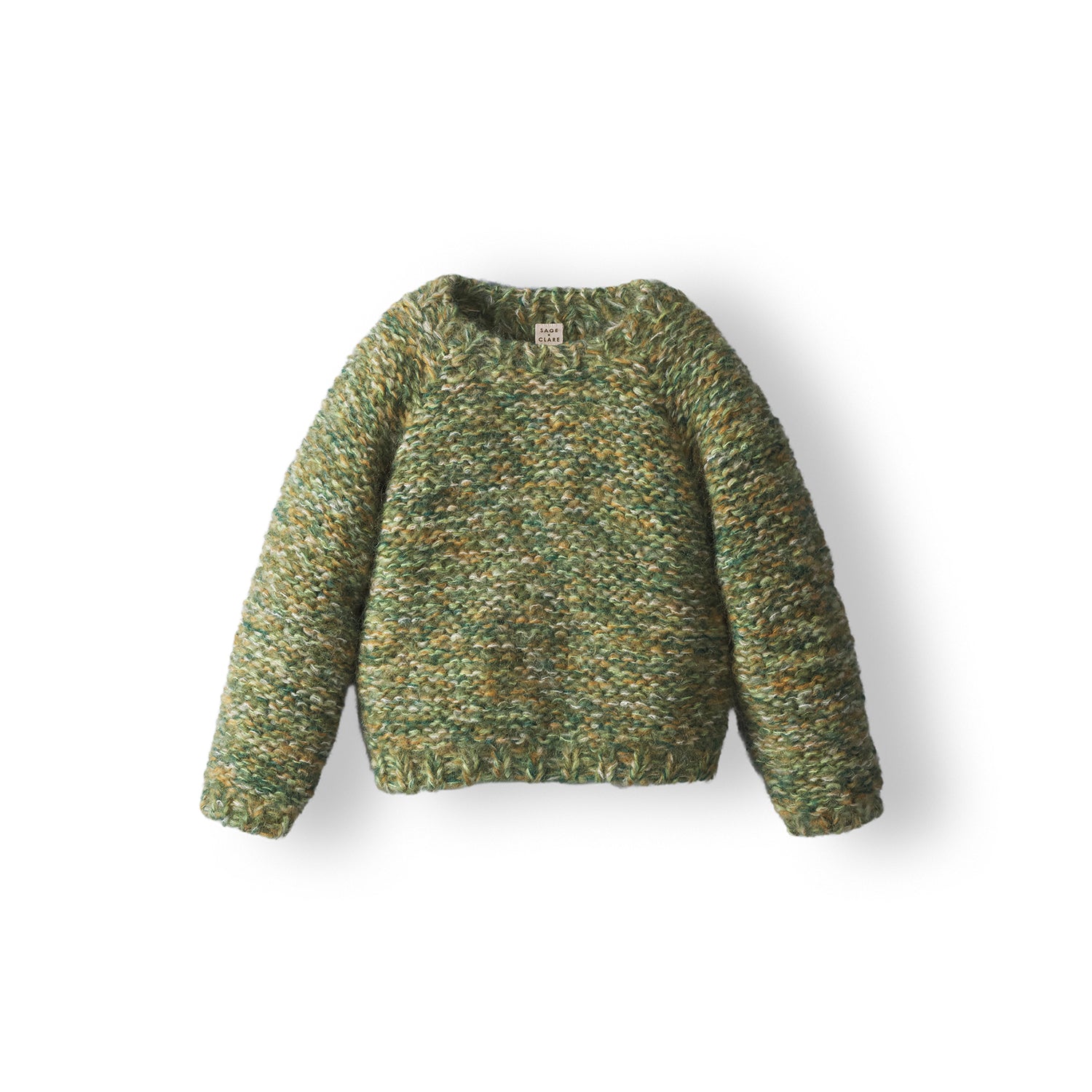 Leroy Kids Jumper - Soft Green Cotton Sweater for Boys & Girls | Cozy Winter Wear for School & Playtime