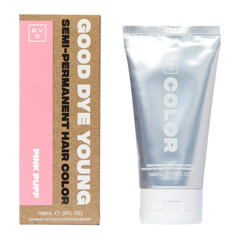 Good Dye Young Semi-Permanent Hair Color - Pink Puff | Vegan & Cruelty-Free | Perfect for Bold Hair Transformations & Festival Looks