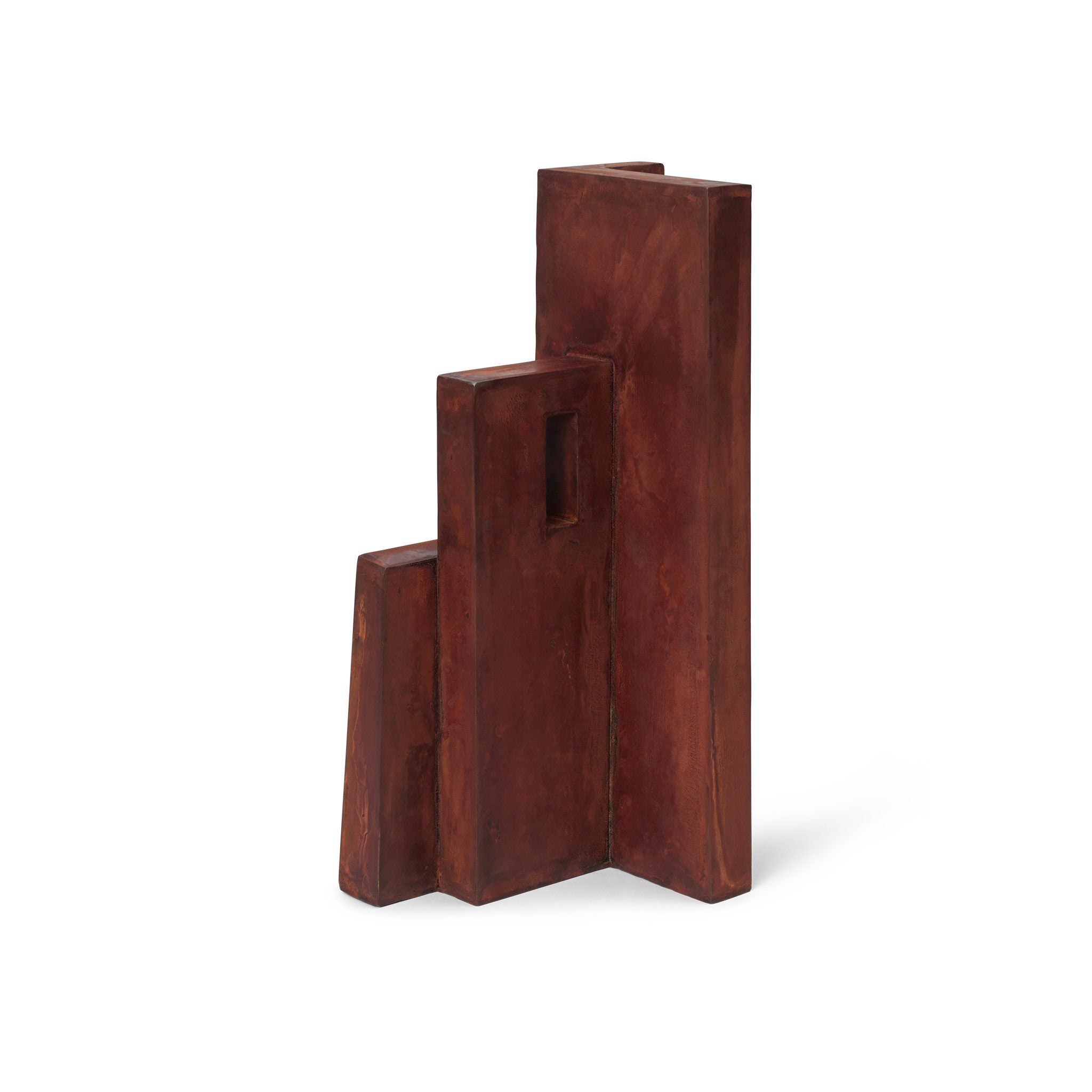 FERM LIVING Aperture Sculpture - Modern Home Decor Art Piece in Oxide Finish | Perfect for Living Room, Bedroom & Office Decoration