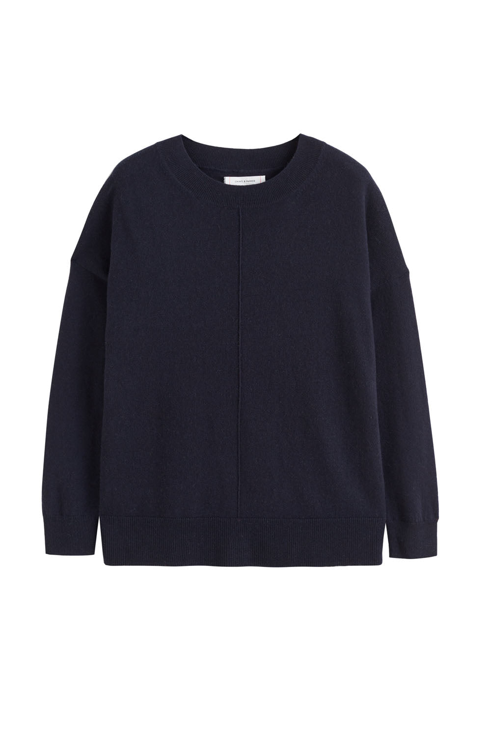 Navy Wool Cashmere Slouchy Sweater for Women - Soft & Cozy Oversized Pullover - Perfect for Fall & Winter Layering, Casual Outfits & Cold Weather Fashion