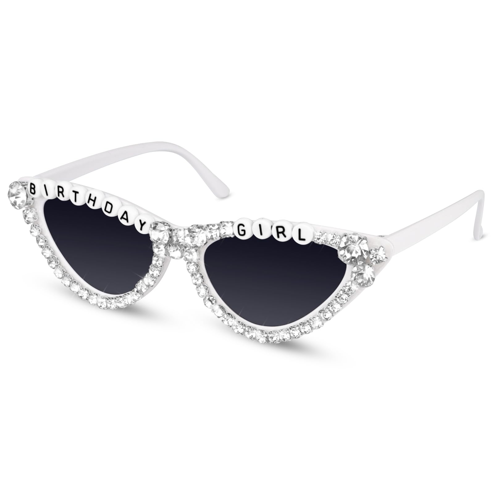 JUSTOTRY Birthday Girl Sunglasses - Pink Fashion Accessories for Women | Birthday Party Outfit & Decorations | Perfect for Bachelorette Parties, Girls' Night Out & Birthday Photoshoots