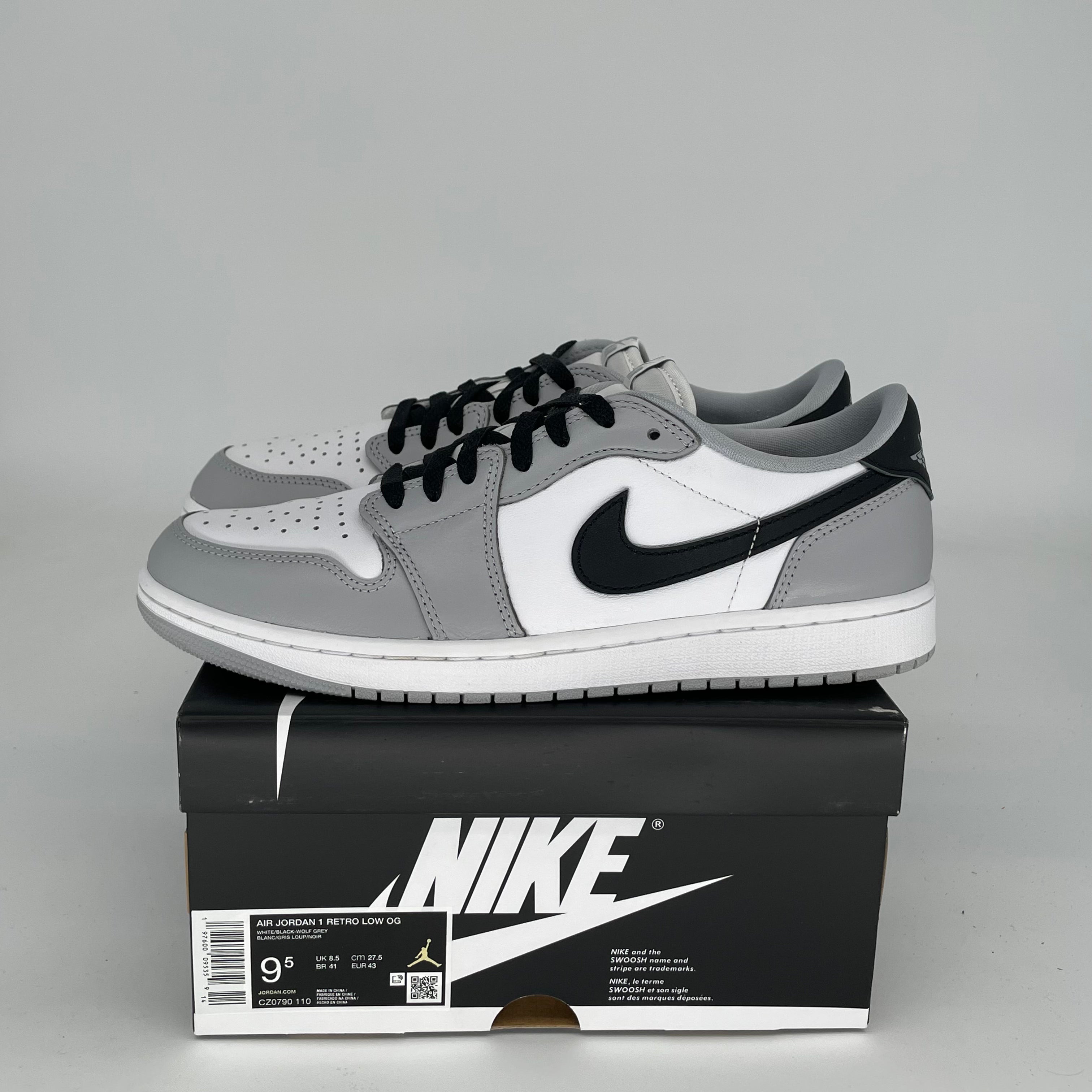 AIR JORDAN 1 LOW BARONS Men's Sneakers - Size 9.5 (CZ0790-110) - Retro Basketball Shoes for Casual Wear & Street Style