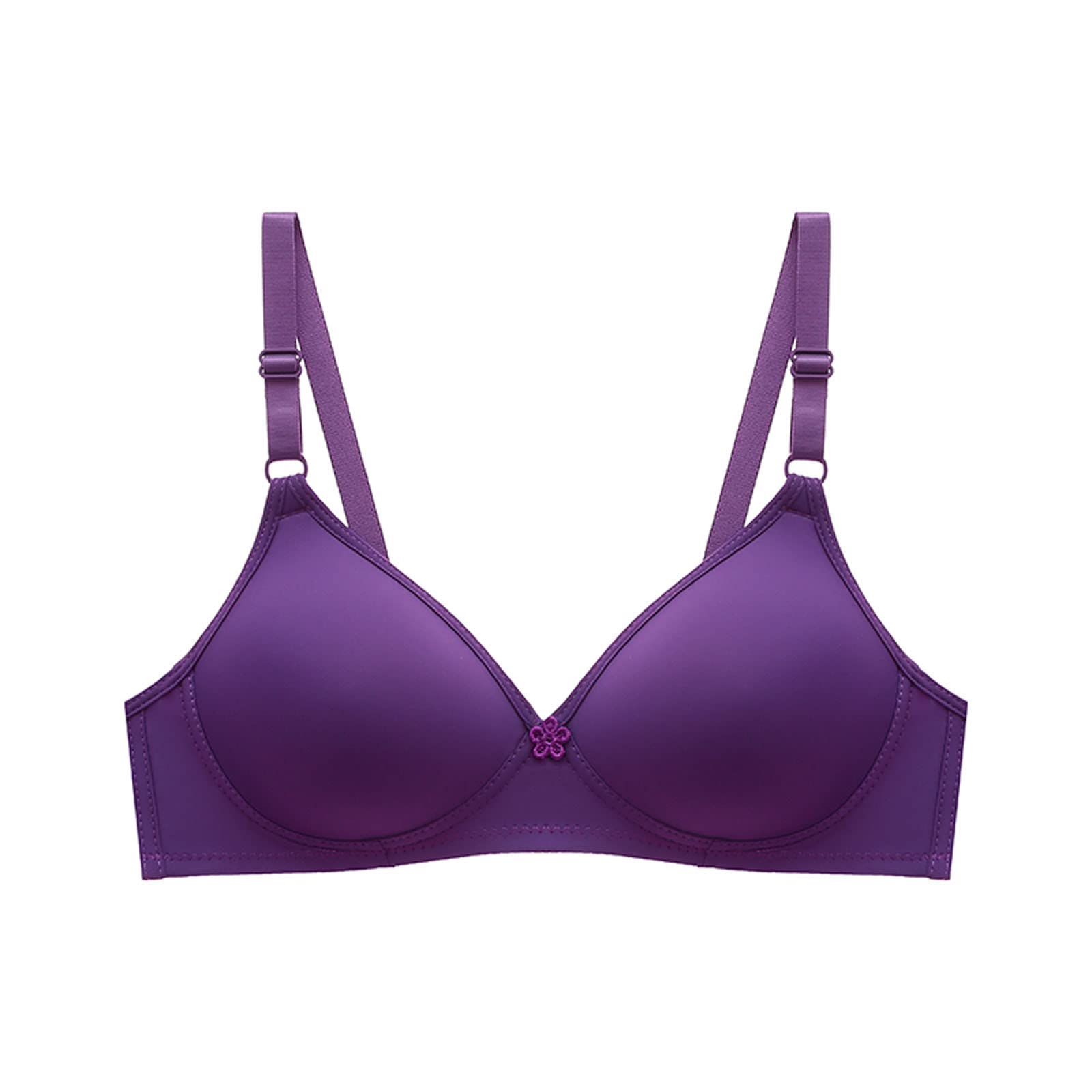 Push Up Bras for Women - Wire Free Comfort, Solid Color One-Piece Everyday Bra - Perfect for Small Cup Sizes | Ideal for Work, Gym & Daily Wear