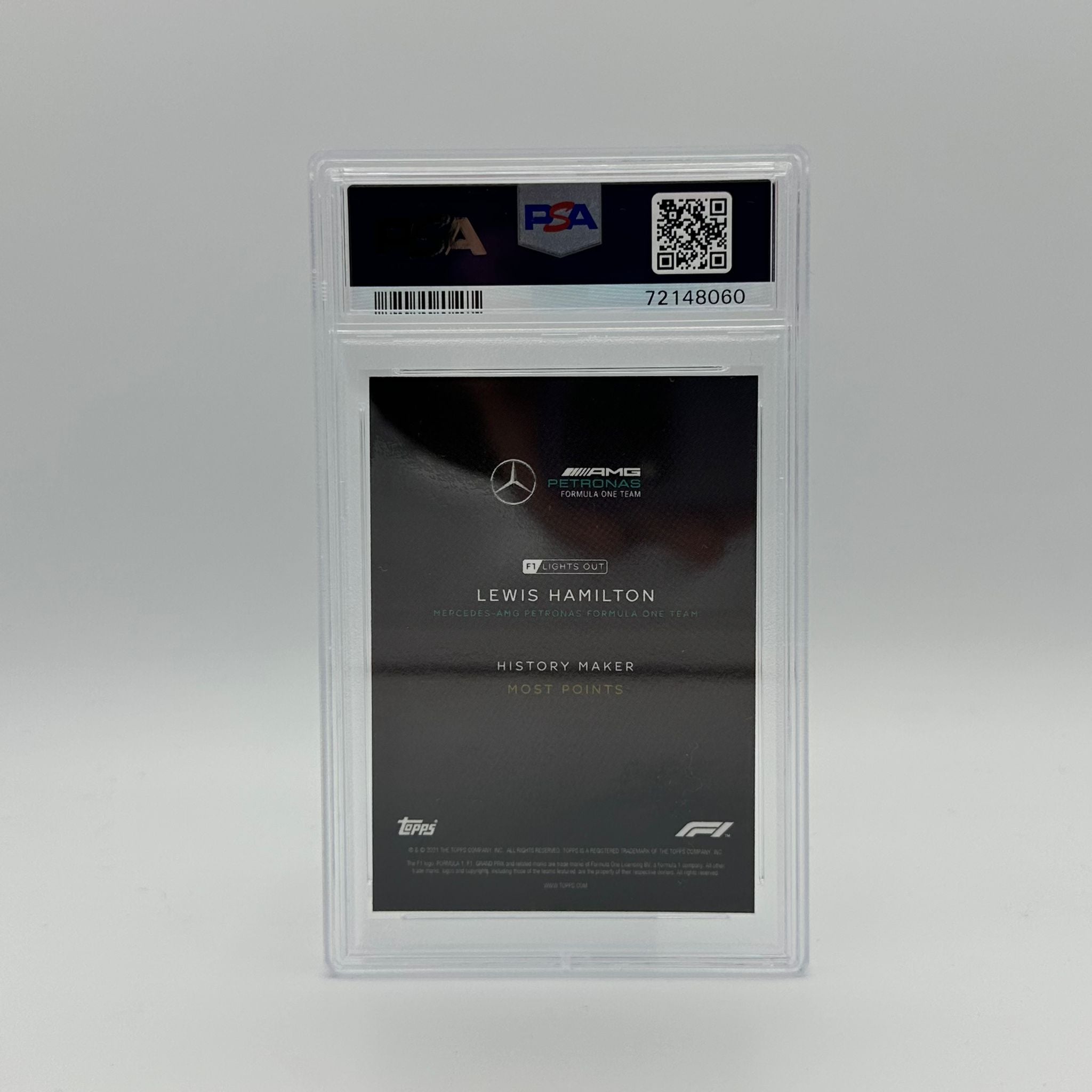 PSA 9 2008 Lewis Hamilton History Maker Limited Edition 50 - Rare F1 Racing Collectible for Display & Investment - Perfect for Motorsport Fans & Memorabilia Collectors