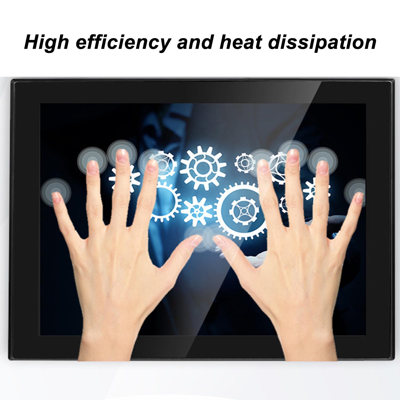 15.6 Inch Vikye Waterproof IP65 Capacitive Touchscreen LCD Monitor - Portable Outdoor Display for Laptop PC (EU Compliant) - Perfect for Industrial Kiosks, Digital Signage & Marine Applications
