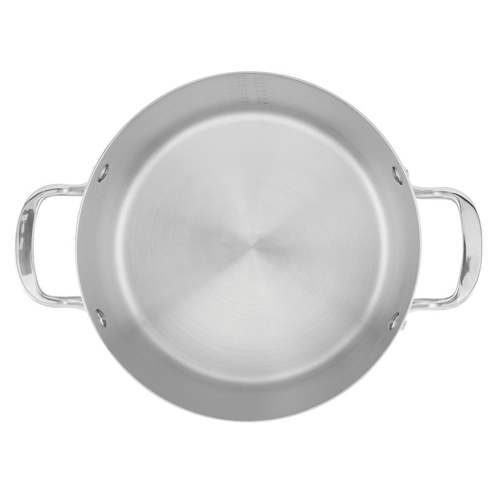 Amana 8Qt Induction Stock Pot - Stainless Steel Cookware with Lid for Soups, Stews & Pasta - Perfect for Home Cooking & Professional Kitchens