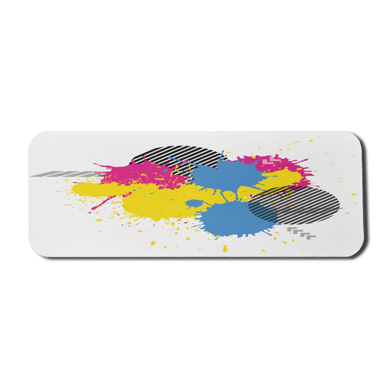 Vintage Abstract Splatter Art Computer Mouse Pad - Non-Slip Rubber Gaming Mousepad 31