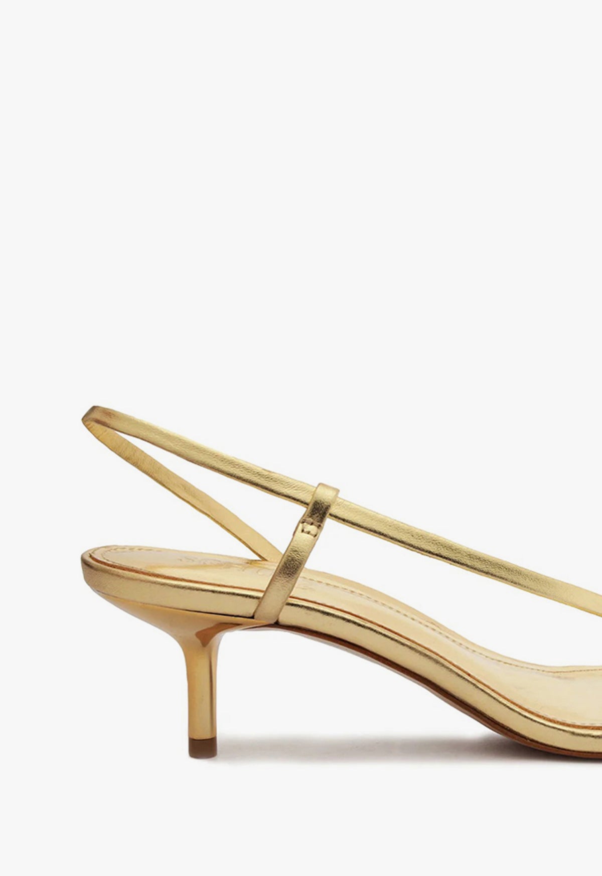 Heloise Metallic Nappa Sandal S24 - Mid Heel Height (S2184900010023) - Perfect for Evening Parties & Office Wear