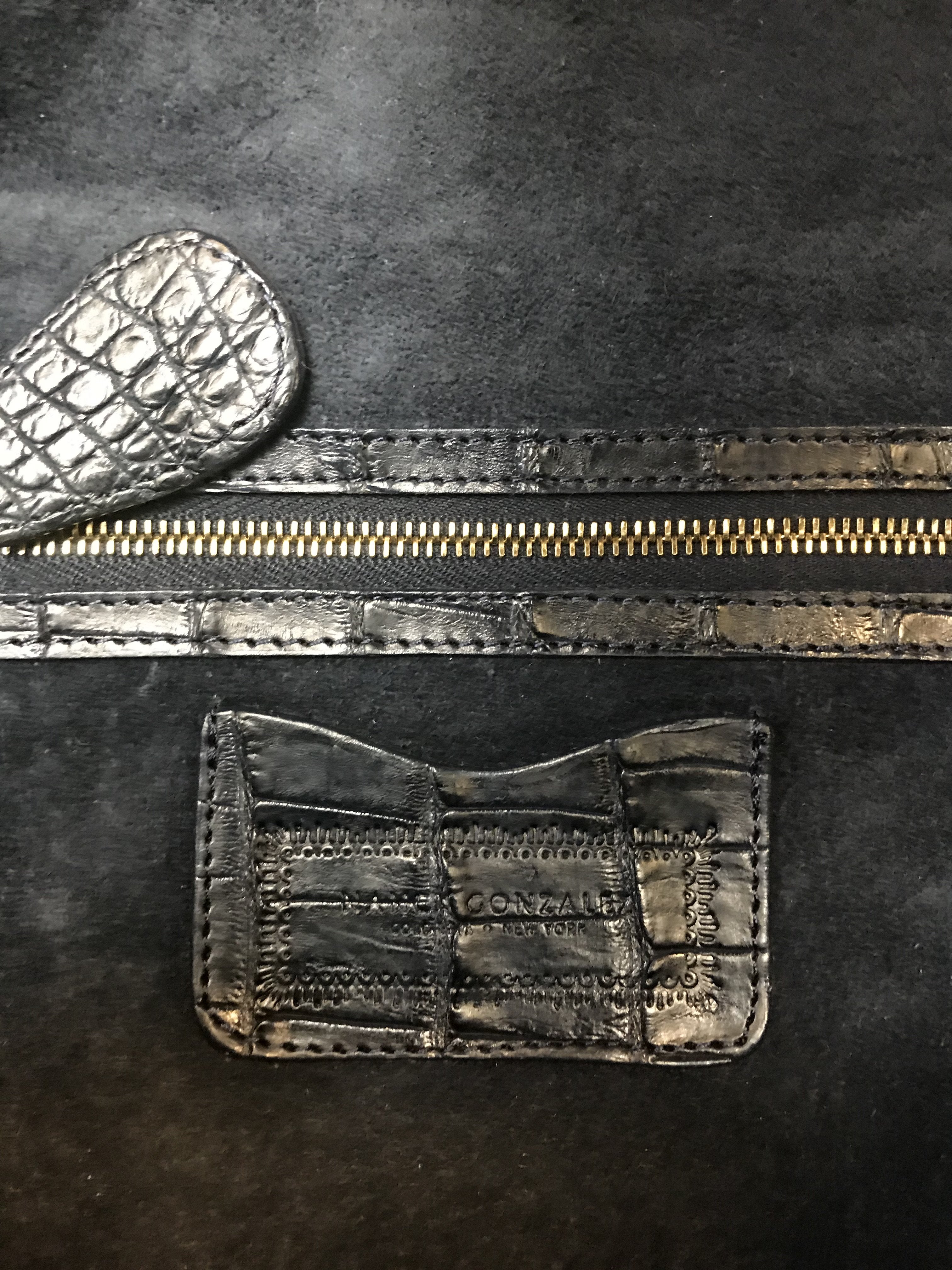 Nancy Gonzalez Genuine Crocodile Leather Large Travel Bag - Luxury Weekender Tote for Women, Perfect for Business Trips & Vacation Getaways