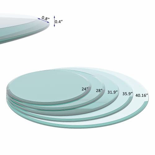 32 Inch Round Tempered Glass Table Top - 10mm (3/8