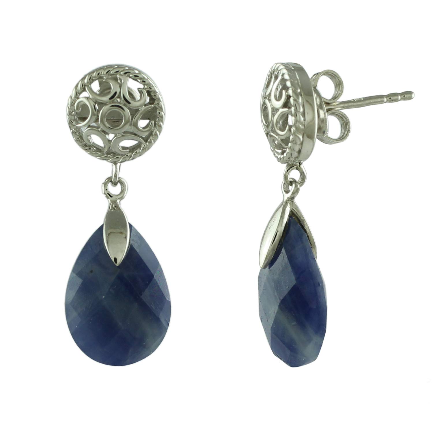 925 Sterling Silver Gemstone Earrings for Women - Elegant Carillon Dangle Earrings, Perfect for Engagement, Wedding & Special Occasions