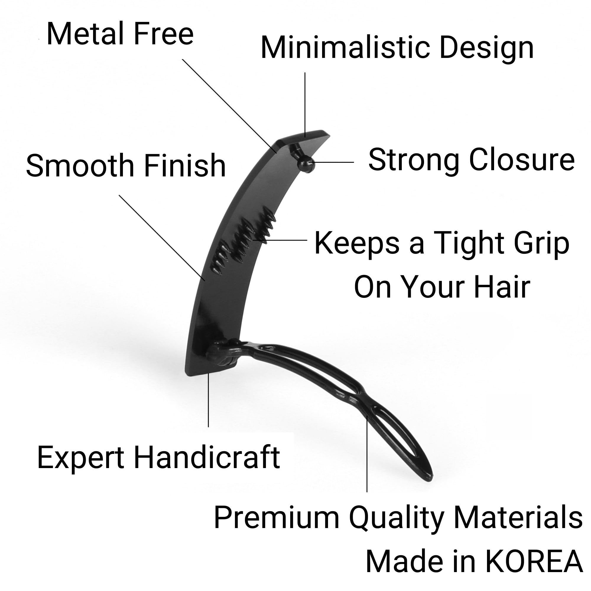 12pcs Hair Barrettes Set for Women and Girls - Non-Slip Grip Hair Clips for Thick, Thin & Fine Hair | BPA Free Handmade Snap Hairpins | Perfect for School, Work, Parties & Everyday Styling