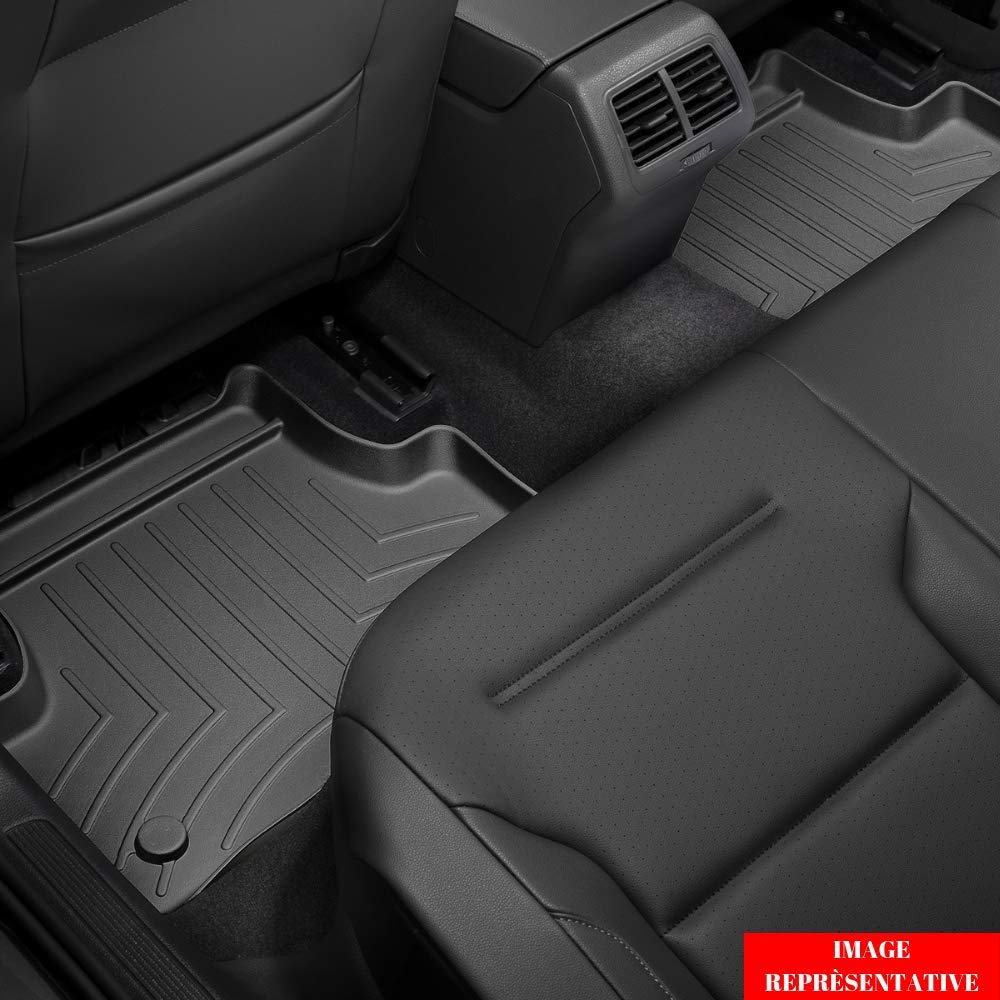 WeatherTech Custom Fit All-Weather Floor Mats for Cars & Trucks - Heavy Duty FloorLiner (Model 444042) | Perfect for Winter Snow, Mud & Rain Protection