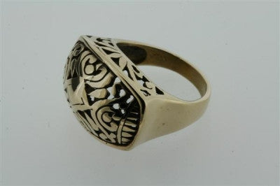 Authentic Hindu Bronze Ring - Spiritual Jewelry for Meditation & Yoga - Perfect for Puja Ceremonies & Cultural Events