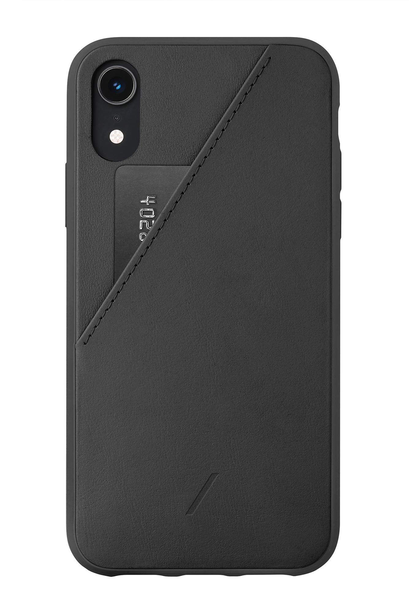 Native Union Clic Card Case & 10ft Ultra-Strong Belt Cable Bundle for iPhone 11 Pro - Black & Zebra | Wallet Case with Reinforced Lightning Charger for Everyday Carry & Travel Accessories