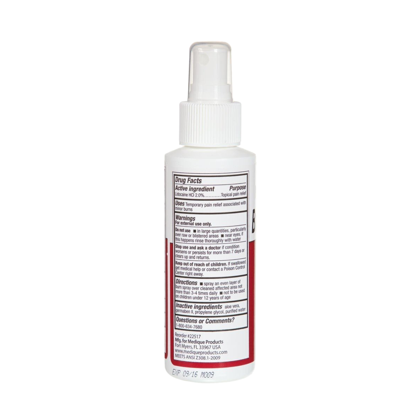 Burn Pump Spray - Fast Pain Relief for Burns & Sunburns | First Aid Essential for Home, Travel & Outdoor Activities