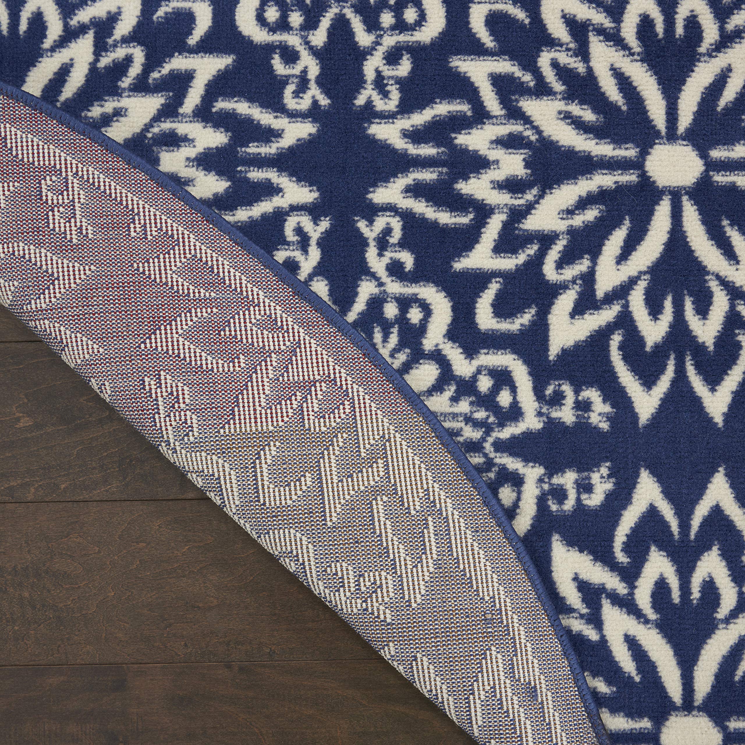Nourison Jubilant Floral Navy/Ivory 5'3