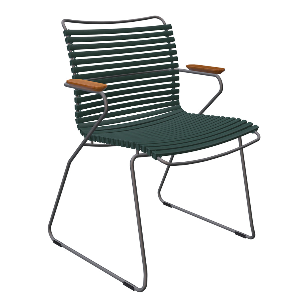 Click Outdoor Dining Chair with Armrests - Patio, Garden, Poolside & Backyard Seating - Weather-Resistant & Comfortable
