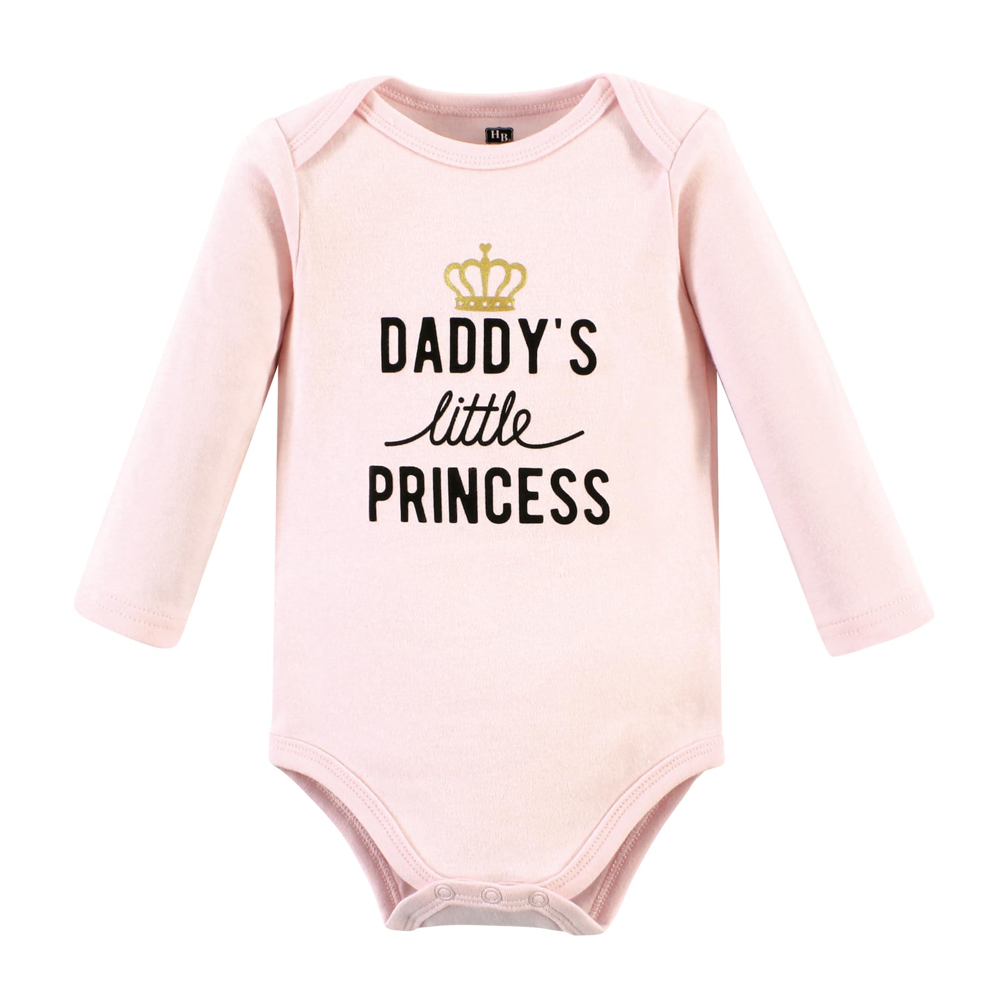 Hudson Baby Unisex Cotton Long-Sleeve Bodysuits - 5-Pack, 18-24 Months | Soft & Comfortable Baby Onesies for Daily Wear, Playtime & Family Outings | Daddys Little Princess Design