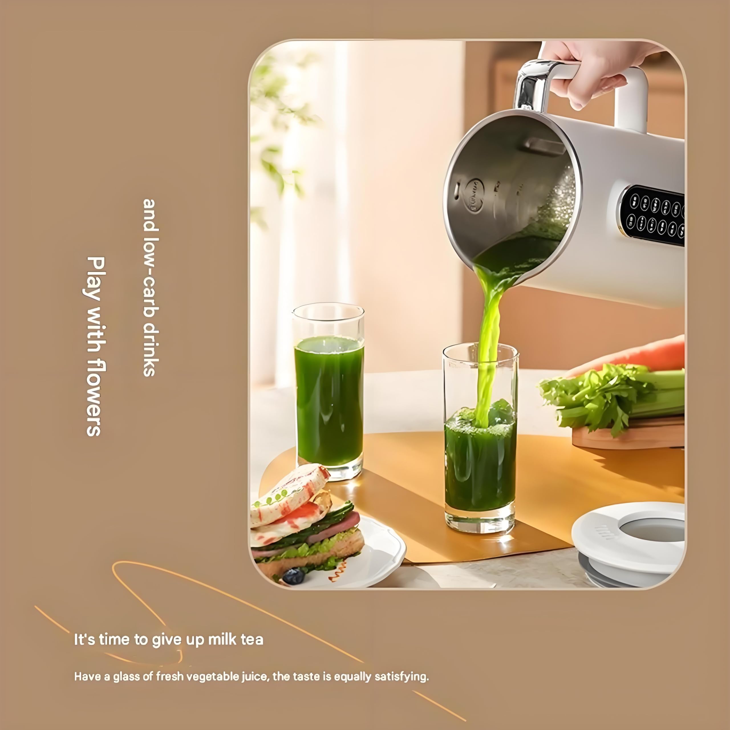 **Mylk Nut Milk Maker Machine - No Straining, Multifunctional Plant Milk Maker for Almond, Soy, Oat Milk - Glass Blender & Wall Breaker - Perfect for Homemade Vegan Milk, Smoothies & Healthy Drinks**