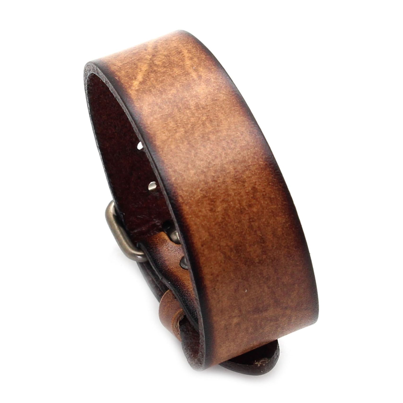 Punk Rock Faux Leather Wristband - Retro Adjustable Belt Buckle Bracelet for Men & Women - Gothic Arm Band Cuff for Concerts, Parties & Fashion Accessories