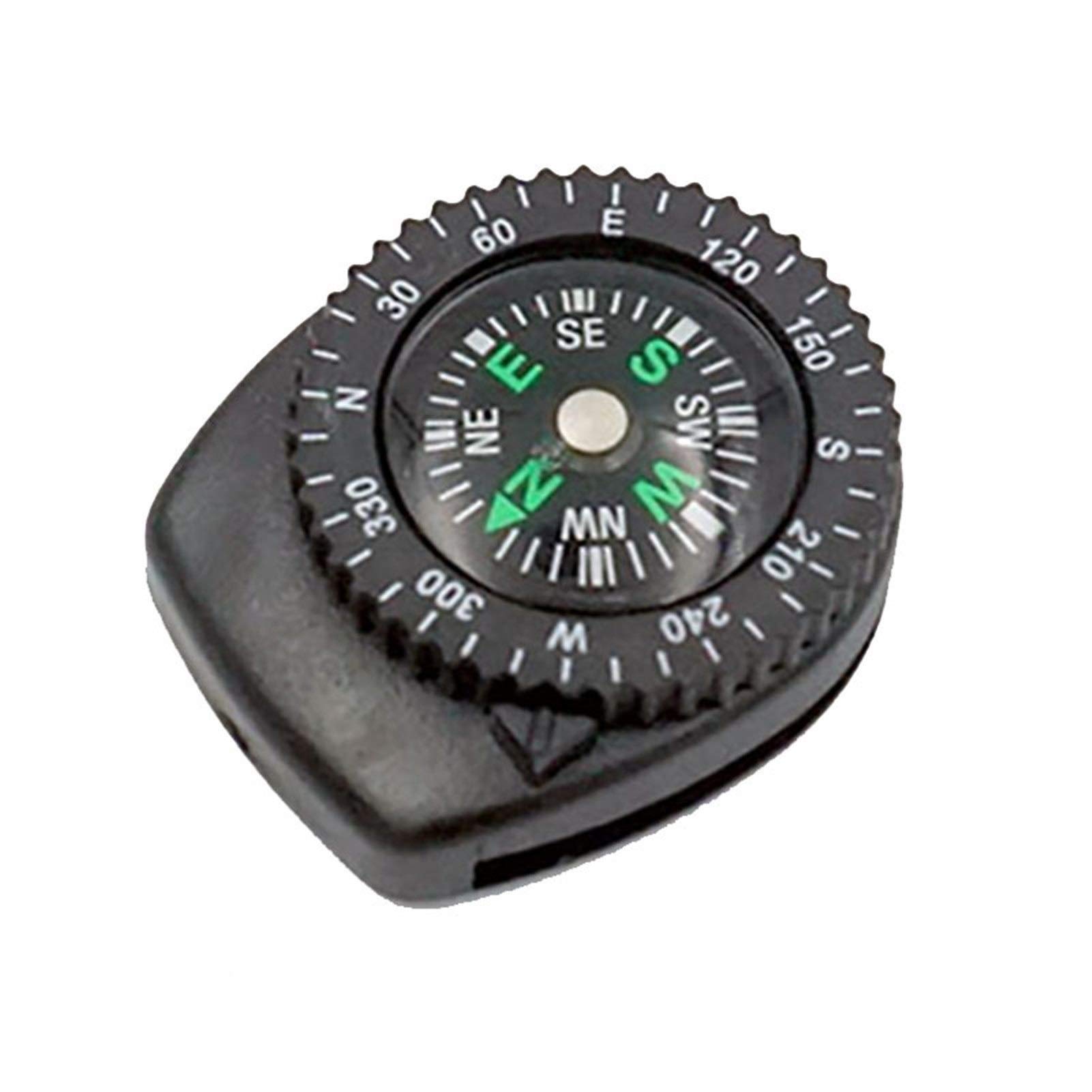 Mini Wristband Compass - Portable Detachable Watch Band Slip for Hiking, Travel & Emergency Survival Navigation | Outdoor Adventure, Camping & Backpacking Essential Gear