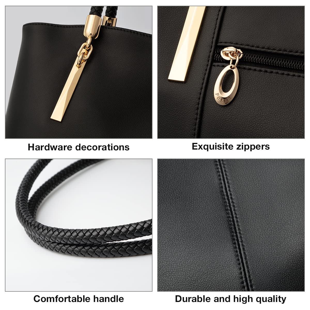 Premium Genuine Leather Tote Bags for Women - Large Top Handle Shoulder Purse Handbag - Perfect for Work, Travel & Everyday Use