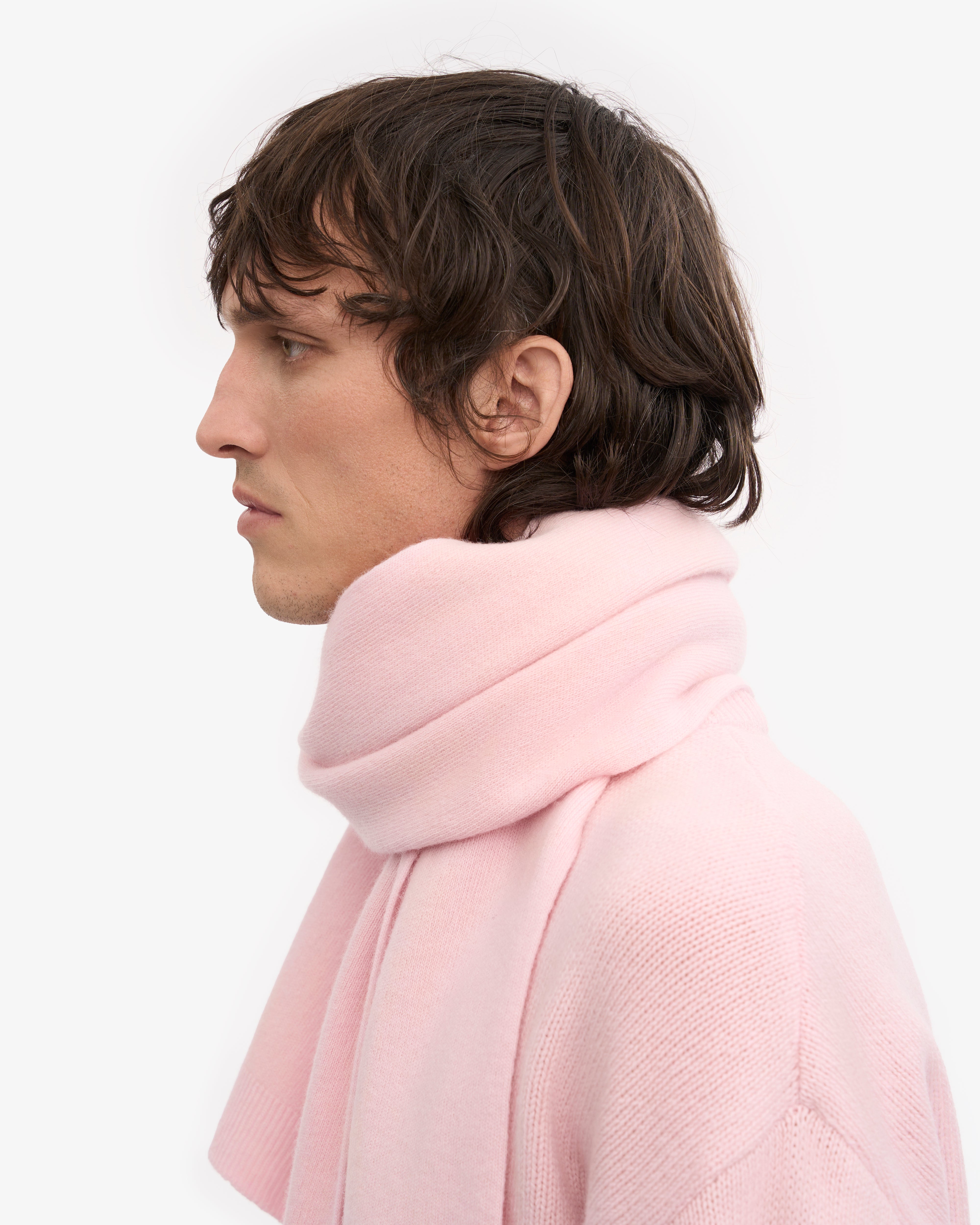 Soft & Warm Merino Wool Scarf for Women - Faded Pink Winter Accessory - Perfect for Cold Weather, Outdoor Activities & Fashion Styling