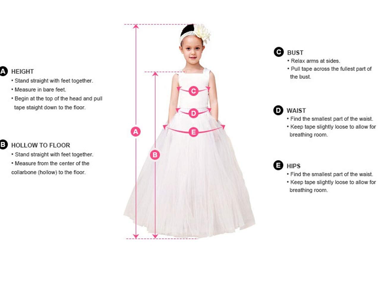 Emanni Girls Luxury Tulle Princess Flower Girl Dress for Weddings, Birthday Parties & Special Occasions - Perfect for Flower Girls, Pageants & Formal Events
