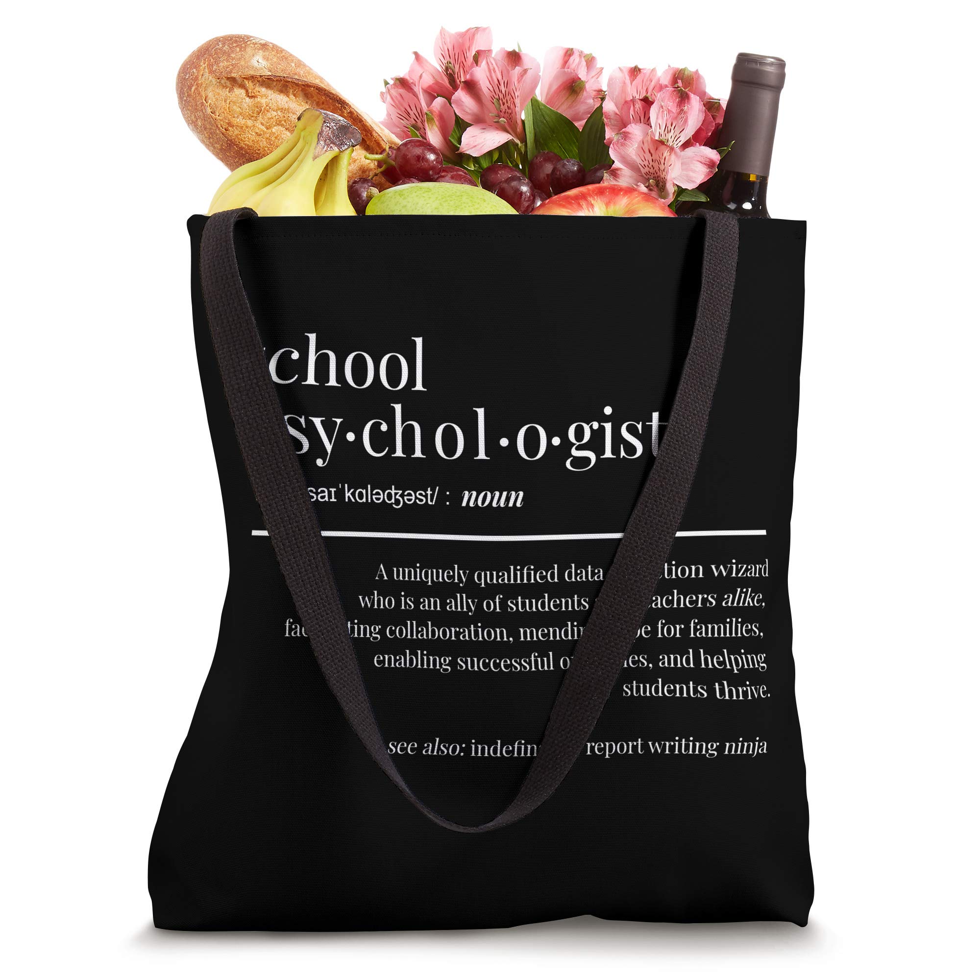 Funny School Psychologist Gifts for NCSP - Cute Tote Bag for Teachers, Counselors & Mental Health Professionals | Perfect for Work, Conferences & Everyday Use