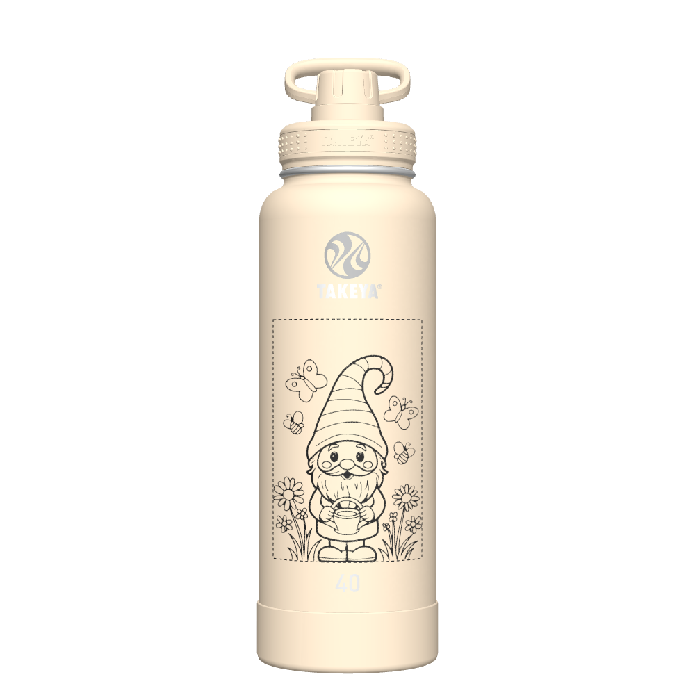 40oz Customized Oatmilk Bottle with Spout Lid - Perfect for Smoothies, Coffee, and On-the-Go Hydration
