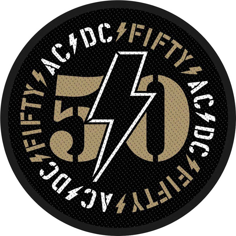 AC/DC Woven Sew-On Iron-On Patches for Jackets, Vests & Backpacks - Rock Band Merchandise for DIY Customization