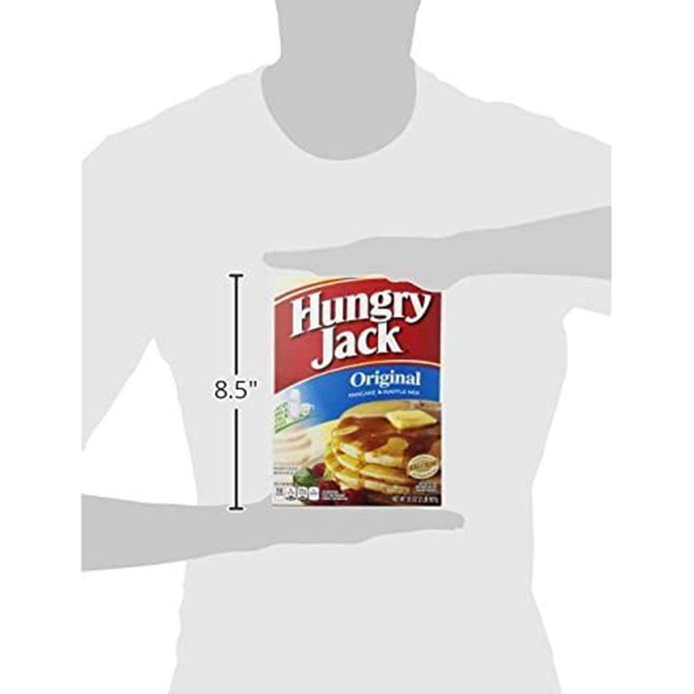 Hungry Jack Original Pancake & Waffle Mix 32 oz - Easy Breakfast Solution for Family & Kids - Perfect for Weekend Brunches & Quick Morning Meals
