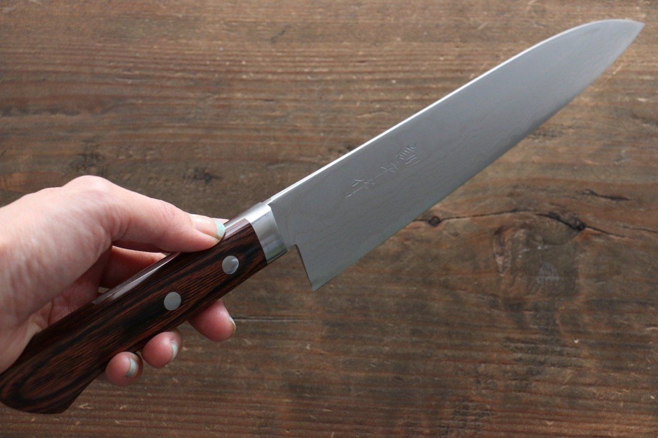 Premium Kunihira VG1 Damascus Gyuto Japanese Chef Knife 180mm - High Carbon Stainless Steel Kitchen Knife for Professional Chefs & Home Cooking - Perfect for Slicing, Dicing & Meat Cutting