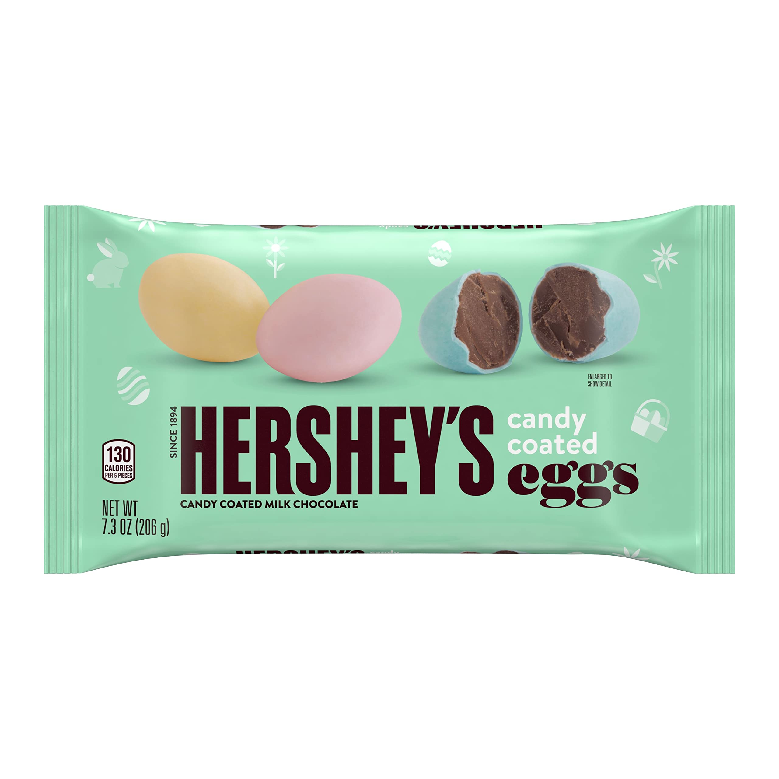 Hershey's Candy Coated Easter Eggs - 7.3oz Bag of Milk Chocolate Candy for Easter Baskets, Party Favors & Holiday Treats
