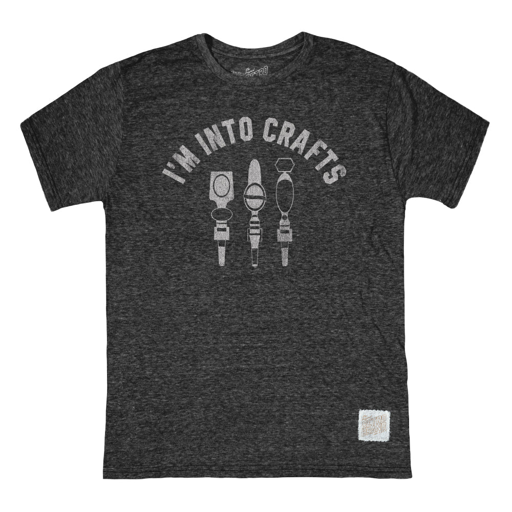 Vintage Retro Brand Into Crafts Tri-Blend Unisex T-Shirt - Soft Cotton Blend Tee for Men & Women | Perfect for Casual Wear, Street Style & Graphic Tee Lovers