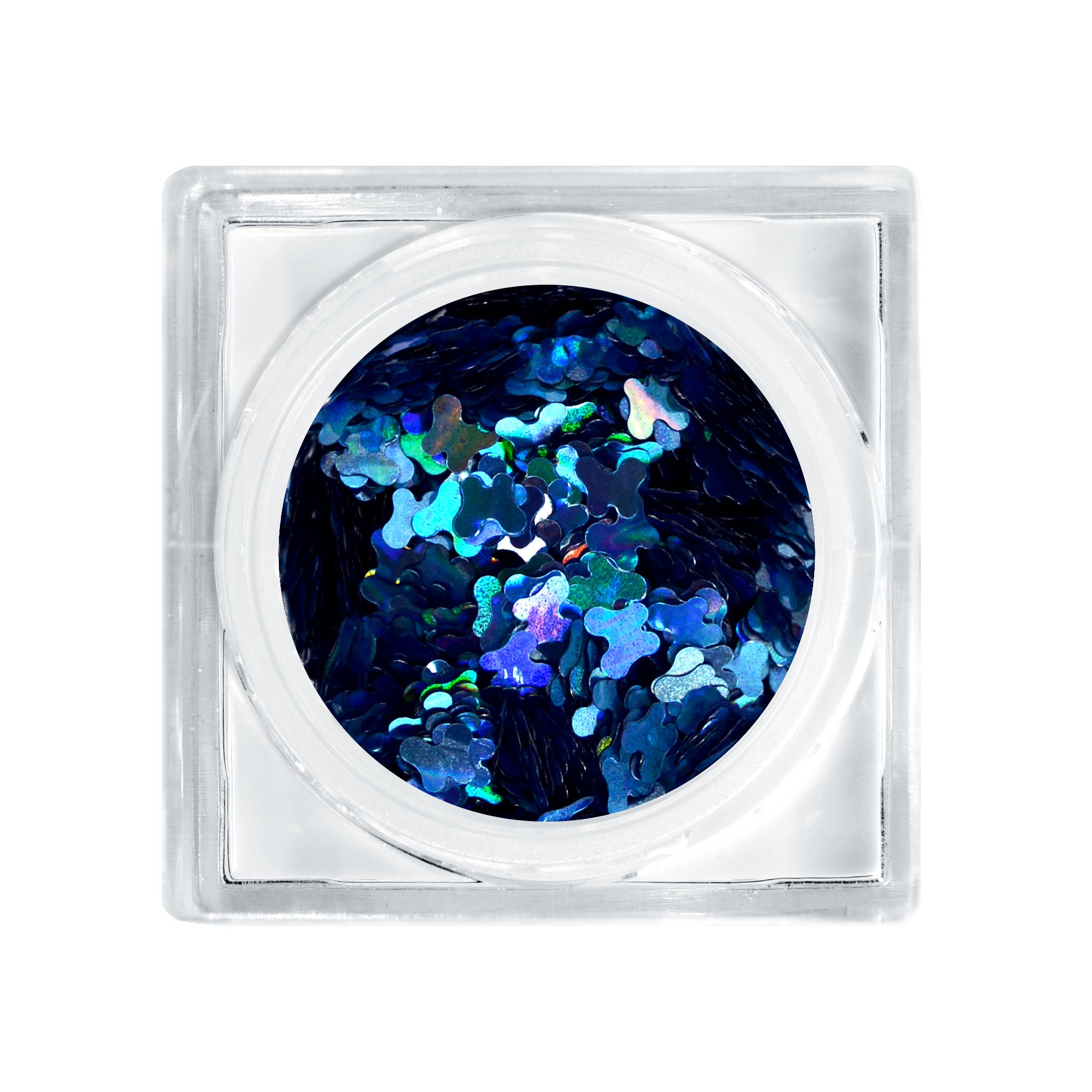 Blue Holographic Butterfly Glitter Decor - Wall Stickers for Kids Room, Nursery, Classroom & Party Decoration