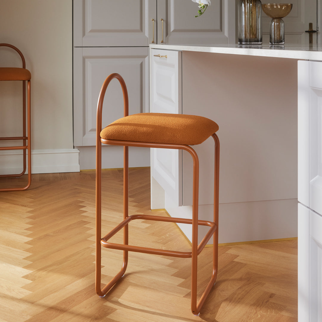 Angui Counter Height Bar Stool - Adjustable Swivel Stool for Kitchen Island, Breakfast Bar & Home Pub - Modern Dining Chair with Footrest