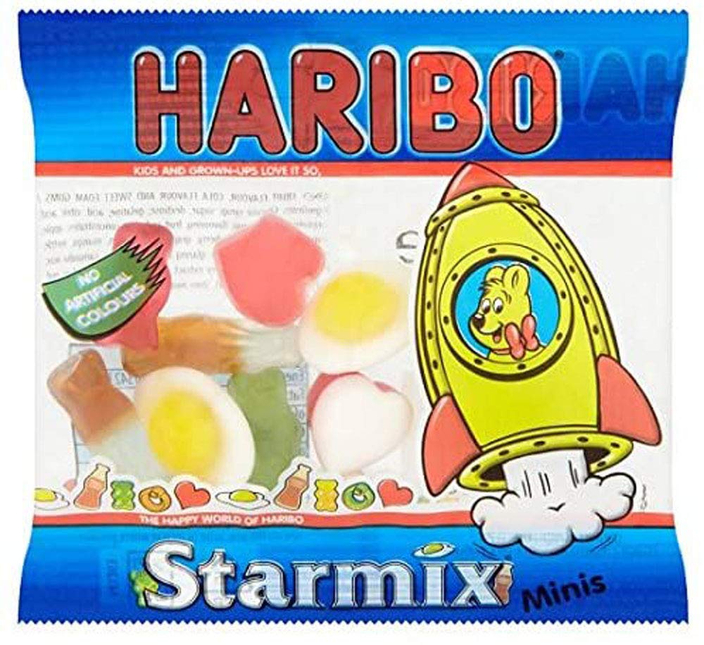 Haribo Starmix Gummy Candy - 16g Bag of Assorted Fruit Flavors - Perfect for Snacking, Parties & Movie Nights