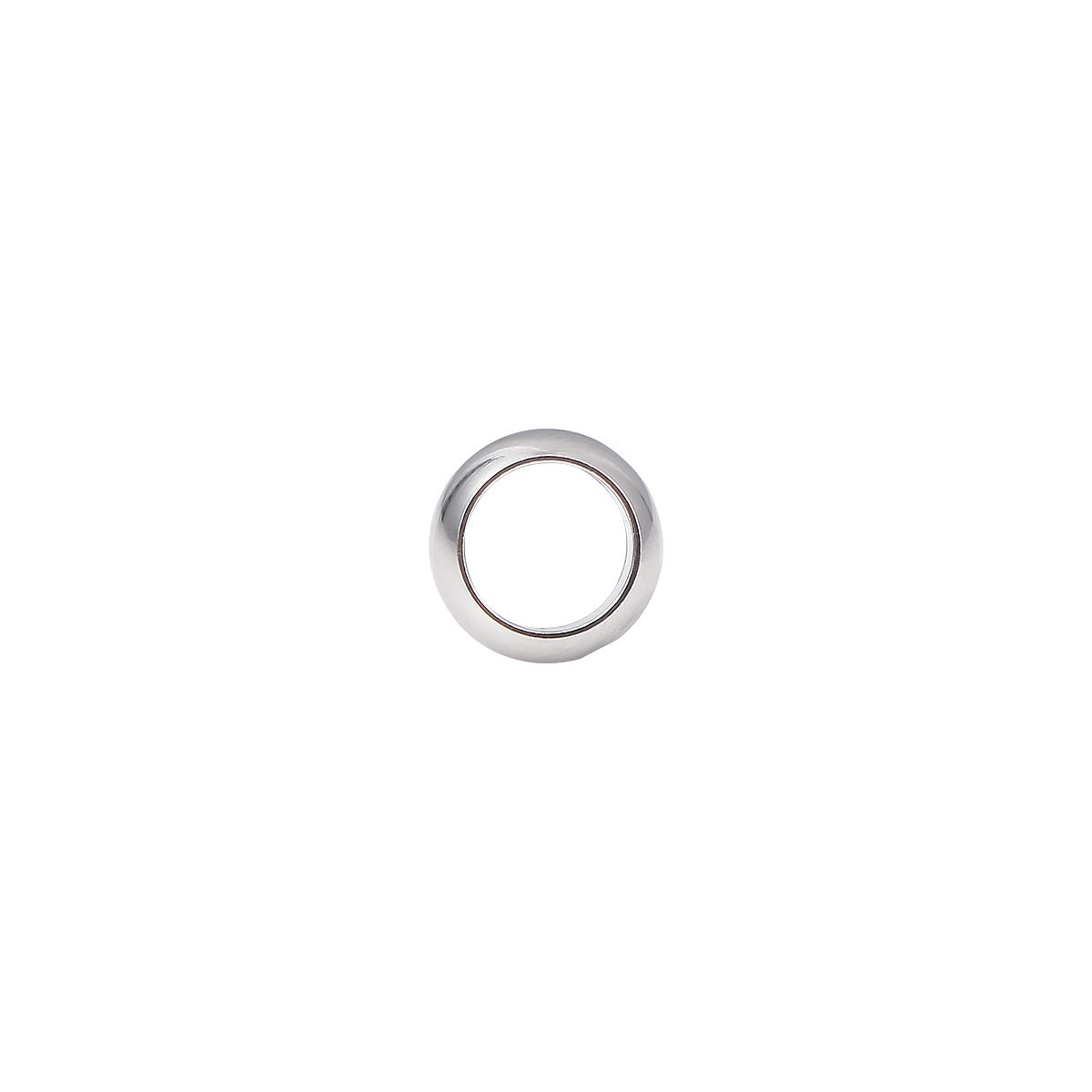 10x5mm Stainless Steel Spacer Beads - Rondelle Loose Charm Caps for DIY Jewelry Making (20pcs, 7mm Hole) - Perfect for Bracelets, Necklaces & Craft Projects