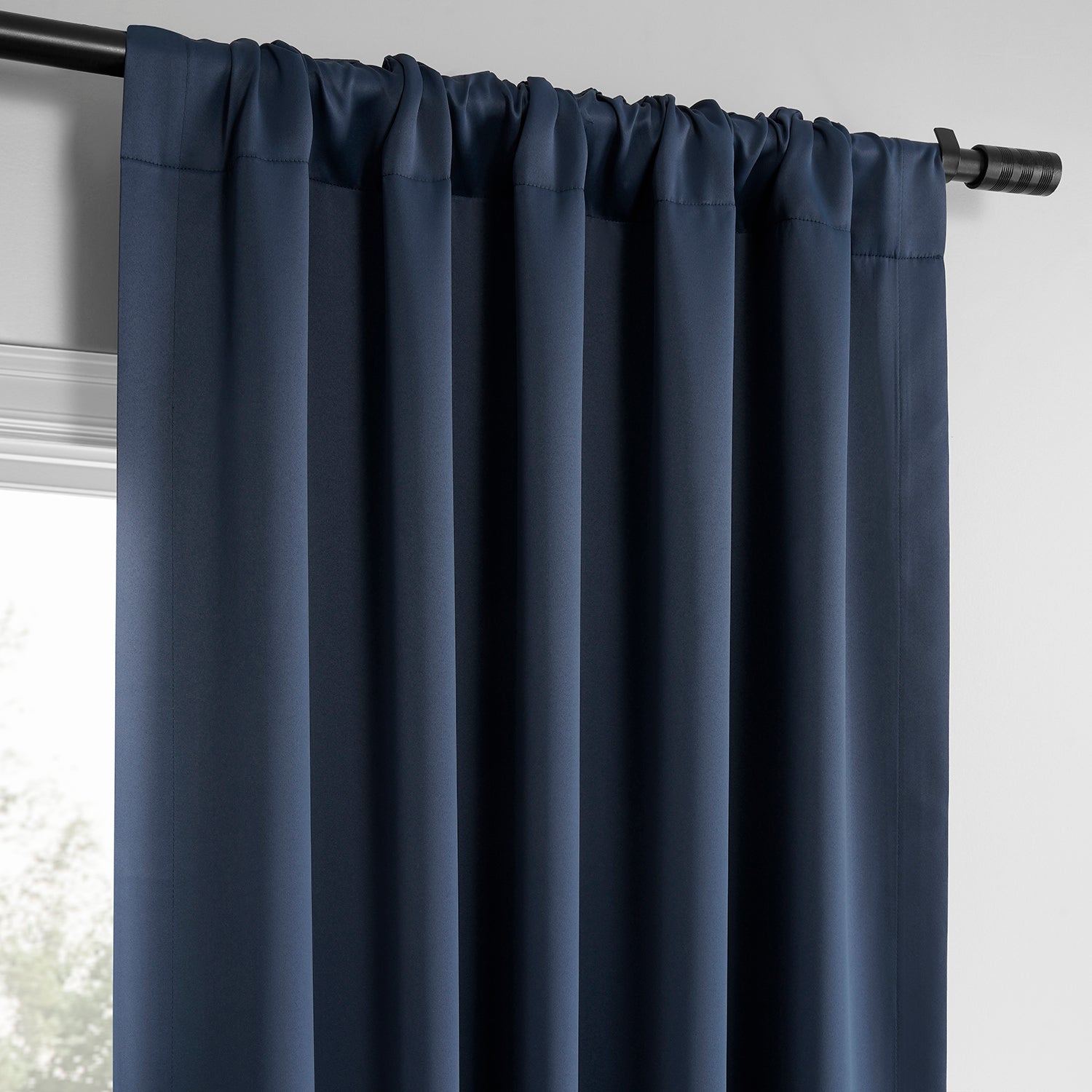 Blackout Curtains for Bedroom - 2 Panels Set, Thermal Insulated & Noise Reducing, Deep Blue Room Darkening Drapes - Perfect for Home Theater, Nursery & Shift Workers