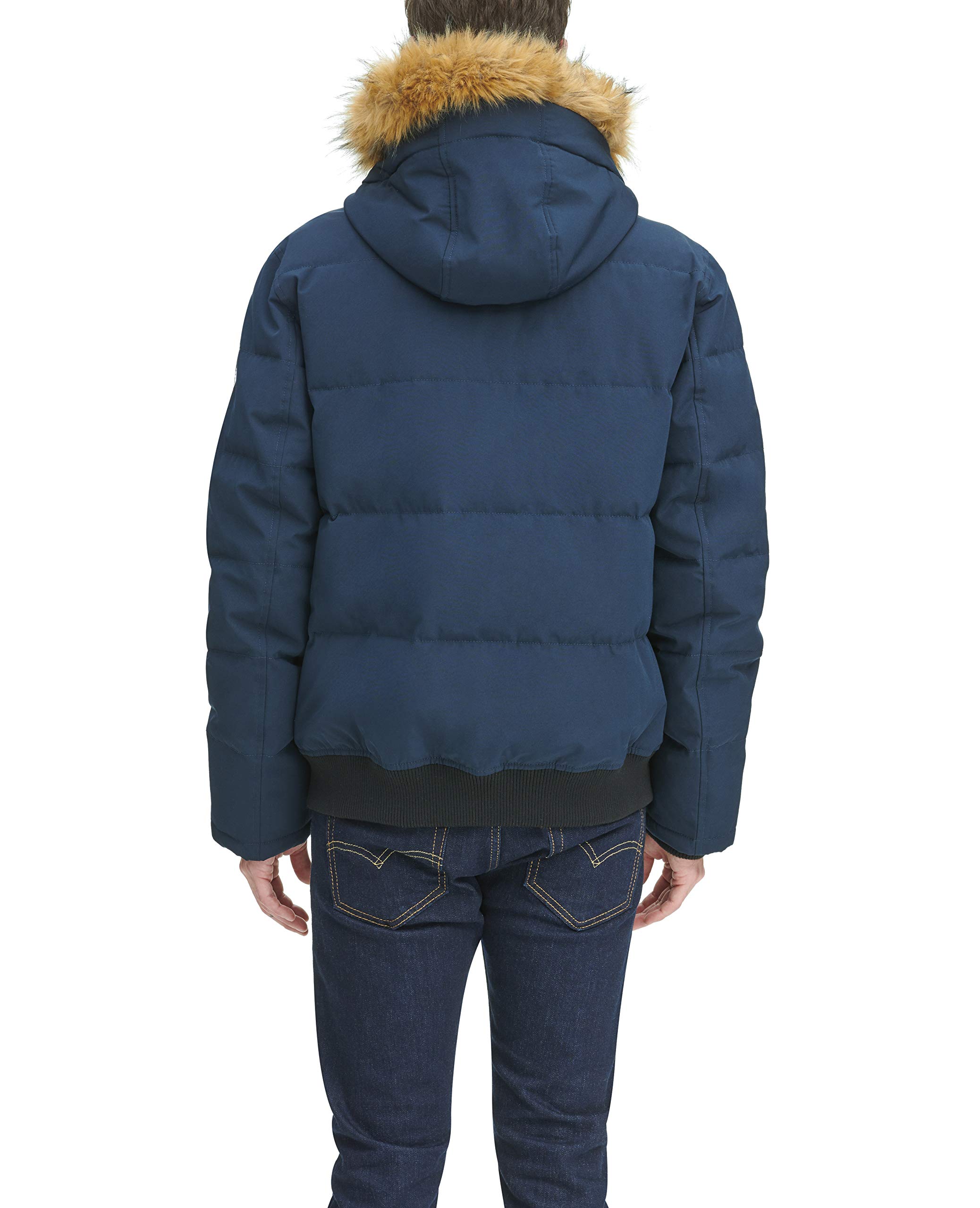 Tommy Hilfiger Men's Arctic Cloth Quilted Snorkel Bomber Jacket - Waterproof Winter Coat for Cold Weather (Standard & Big & Tall Sizes) | Outdoor Activities, Snow Sports & Casual Wear