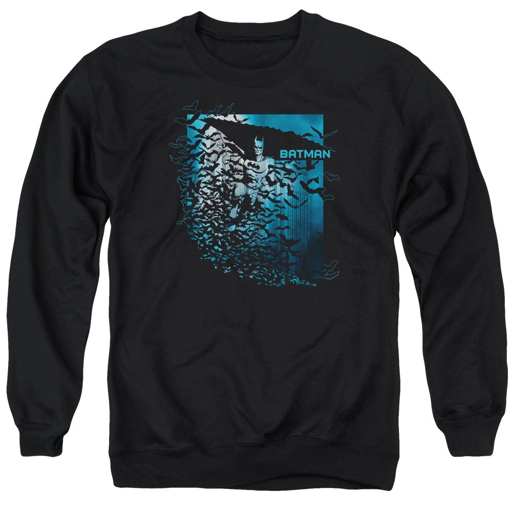 Batman Bat Among Bats Unisex Adult Crewneck Sweatshirt for Men & Women - Casual Wear, Cosplay & Superhero Fan Apparel