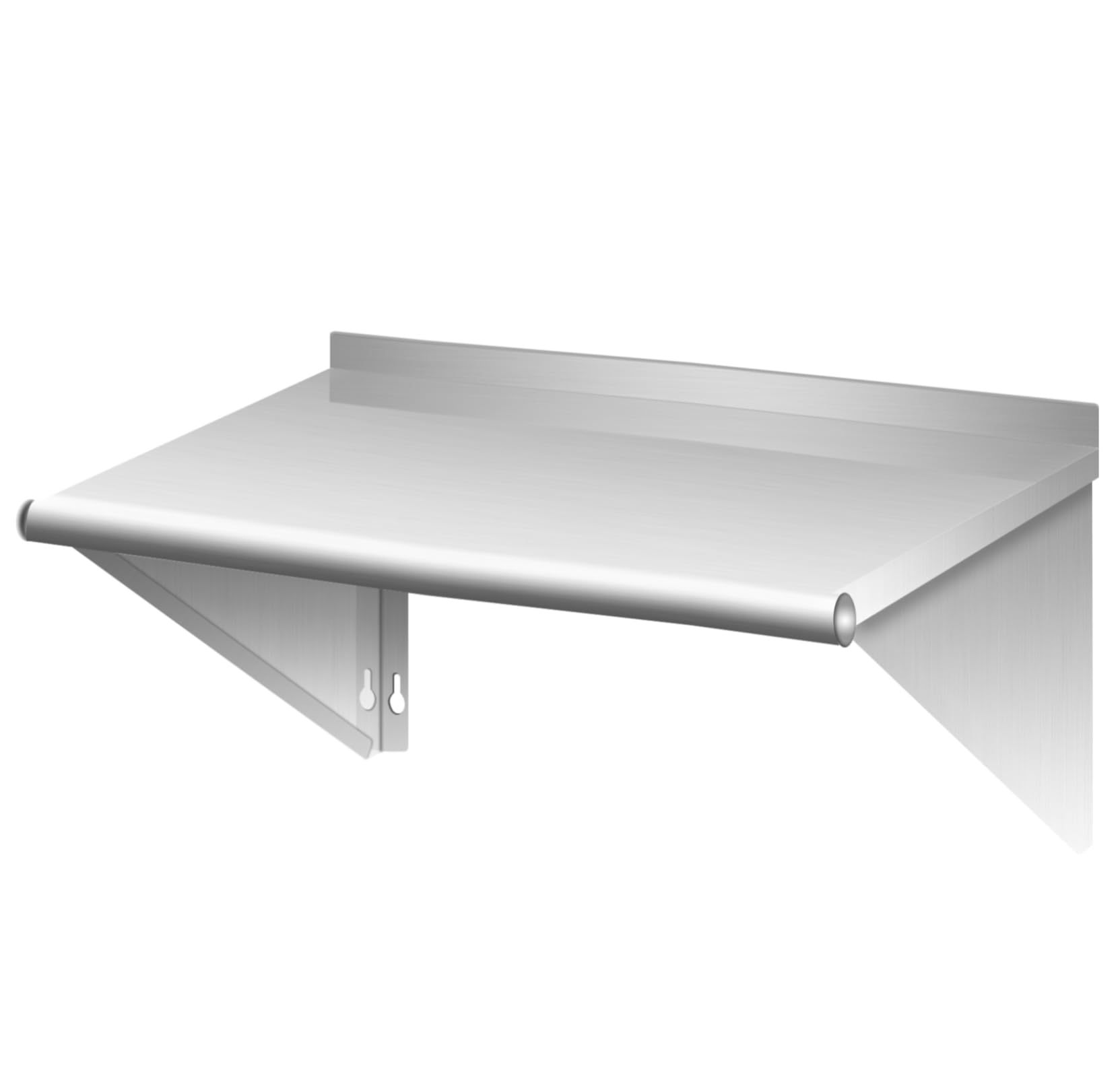 Stainless Steel Wall Mount Shelf 30x18 Inches - Heavy Duty Kitchen Shelving for Restaurant, Home, Garage & Hotel Storage - Perfect for Organizing Spices, Cookware & Supplies