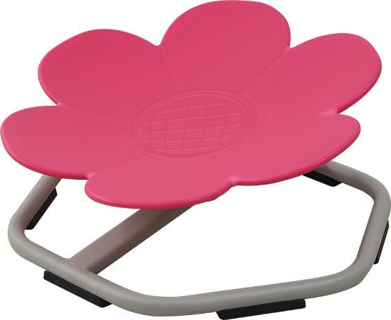 360° Swivel Sensory Chair for Kids - Rose Red Spinning Chair for Autism, Body Coordination Training & Sensory Play | Non-Slip Flower Shaped Design for Ages 3+ | Perfect for Classroom, Therapy & Home Use