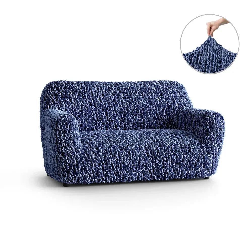 2 Seater Loveseat Slipcover - Fuco Velvet Collection | Soft Stretch Sofa Cover for Living Room, Bedroom & Office