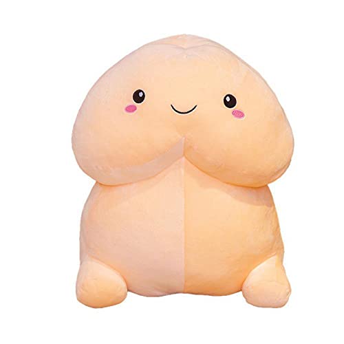 Funny Penis Plush Pillow - Soft Stuffed Animal Stress Relief Toy, Cute Kawaii Hugging Doll for Home Decor, Gifts for Adults & Girlfriend (30CM Flesh Color) - Perfect for Parties, Gag Gifts & Stress Relief
