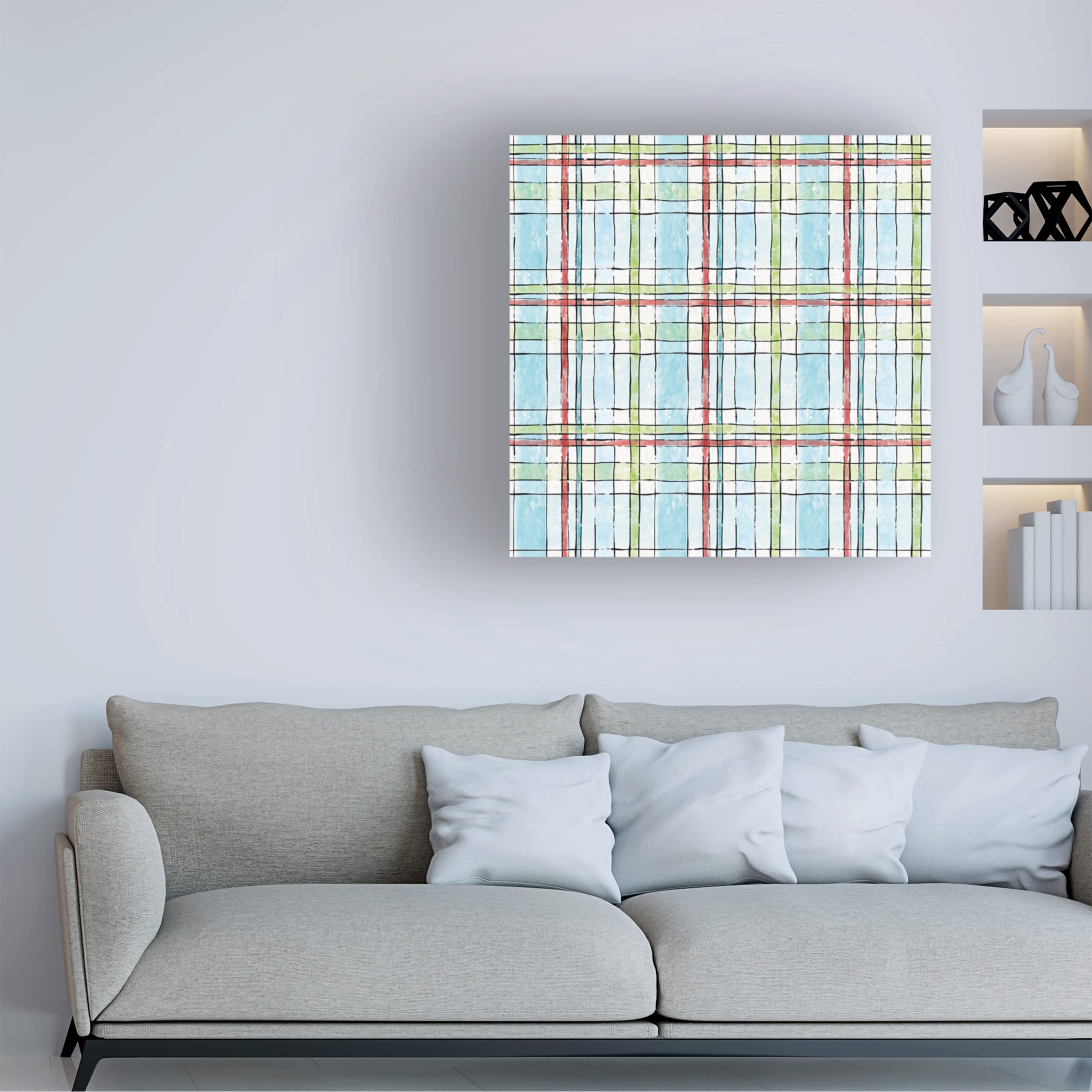 Katie Pertiet 'Thoughtfully Frozen Step 06' Canvas Wall Art Print - Modern Home Decor for Living Room, Bedroom & Office