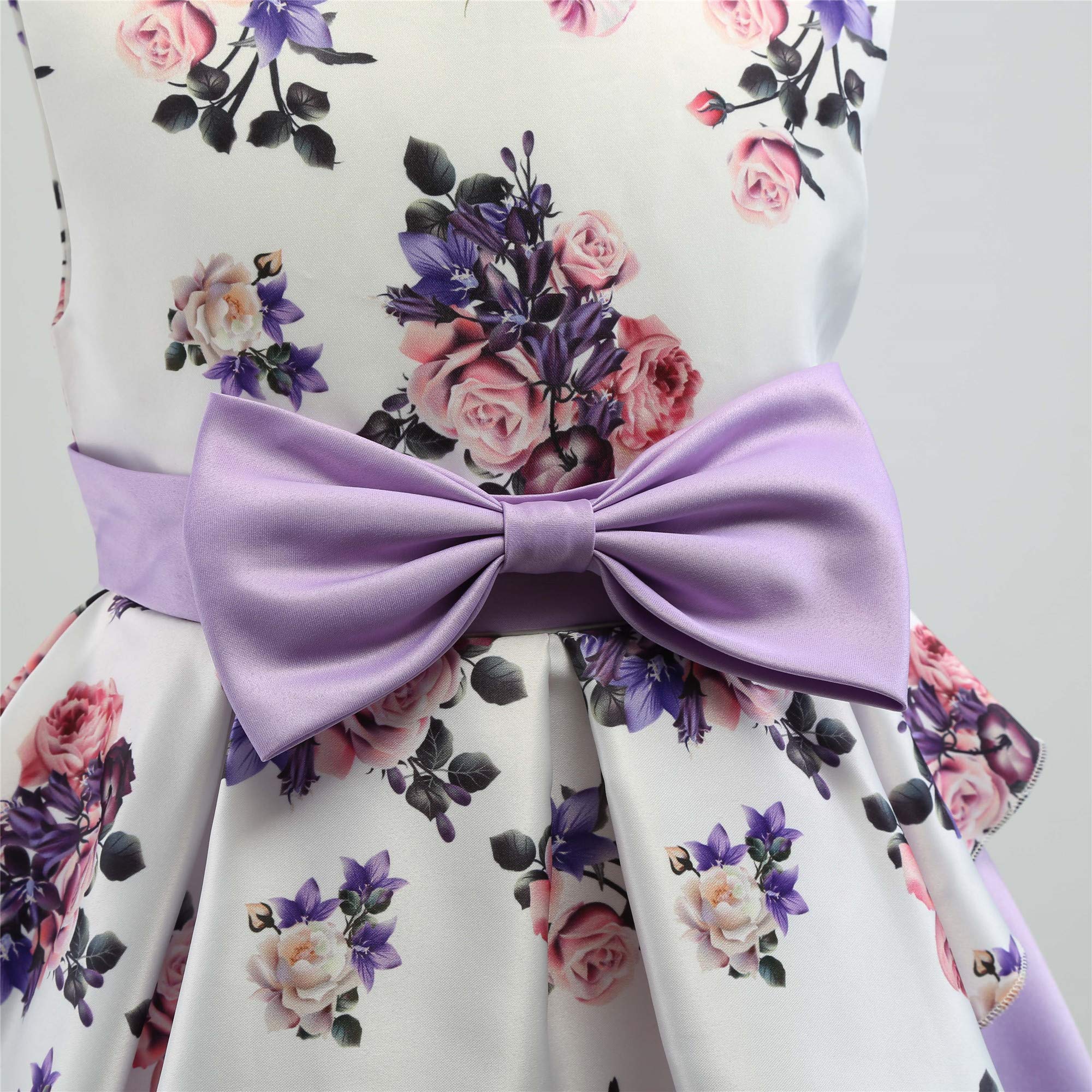 AIMJCHLD Girls Flower Dress for Ages 2-9 Years | Formal Party Dresses for Special Occasions | Perfect for Birthday Parties, Weddings & Holiday Celebrations