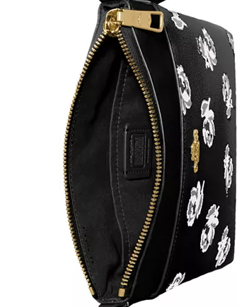 Coach Floral Print Kitt Crossbody Bag for Women - Stylish Leather Shoulder Purse with Adjustable Strap, Perfect for Daily Use, Travel & Date Night